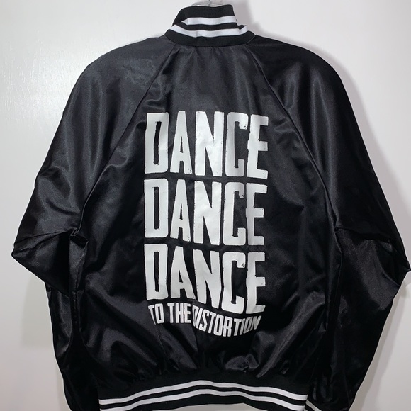 Katy Perry 2017 Dance to Distortion Tour Black Nylon Satin Varsity Jacket S - Picture 2 of 5